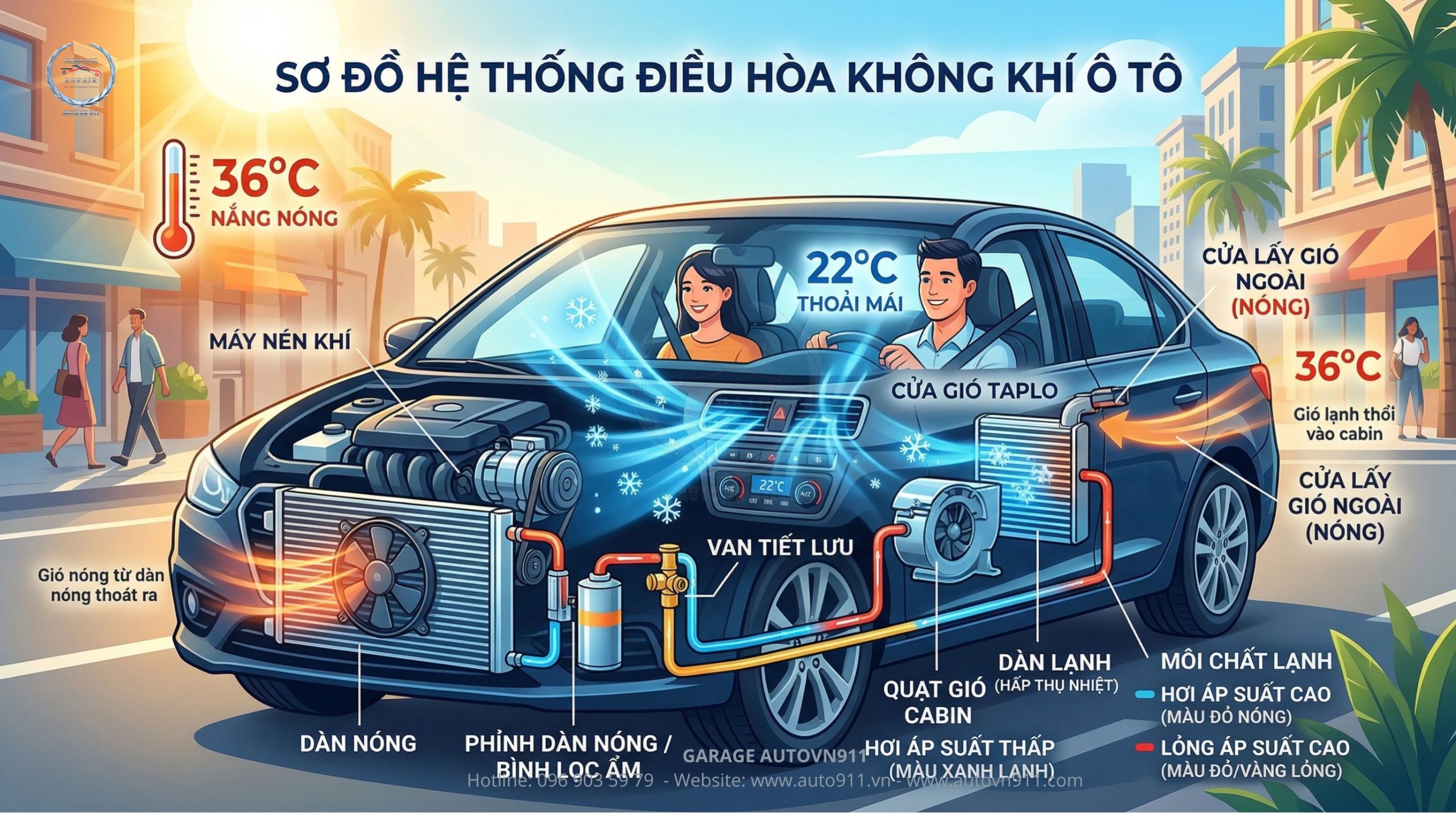 Hệ thống lạnh yếu hoặc không mát